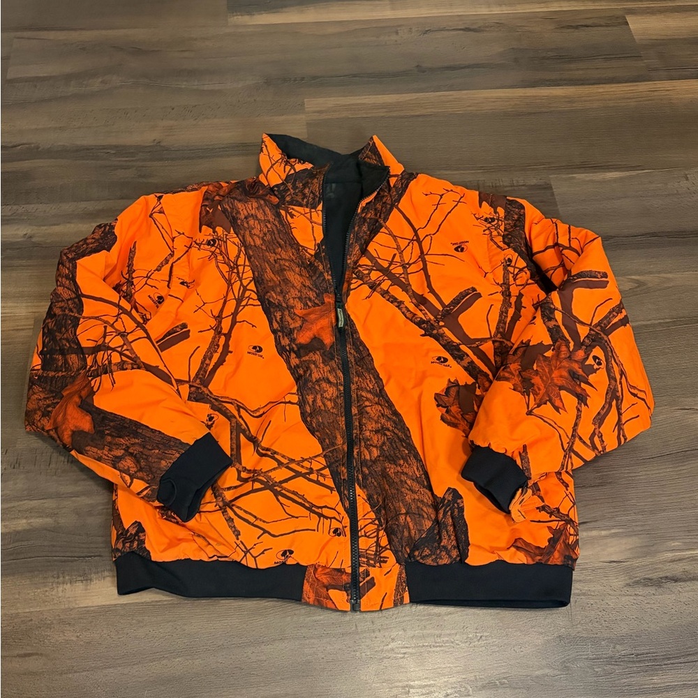 Men Remington High-Visibility Orange Realtree-Style Puffer Jacket Size XL
